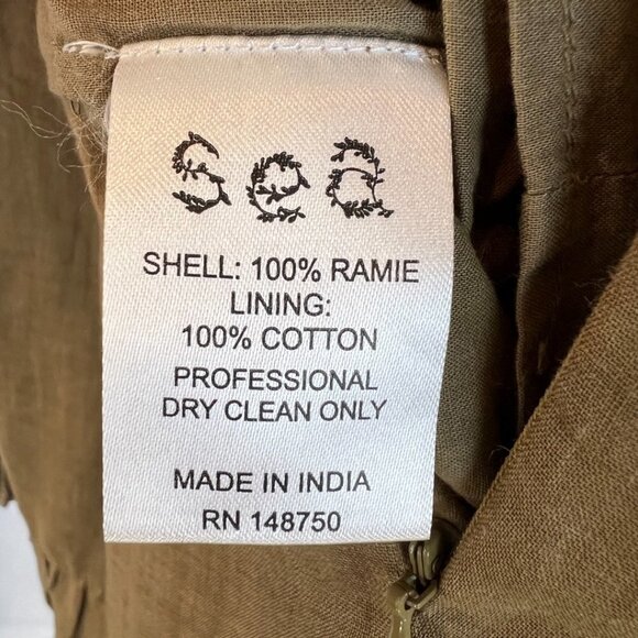 SEA New York Hattie Long Sleeve Boho Dress in Almond originally $365 - Picture 10 of 11